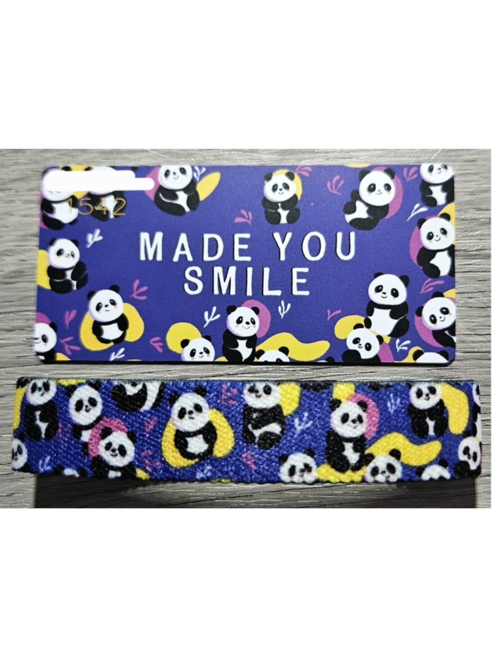 ZOX "MADE YOU SMILE" #1542 PANDAMONIUM INTERACT UNREDEEMED COLLECTIBLE WRISTBAND